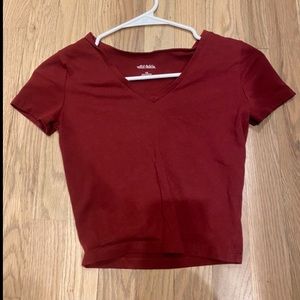 Red Crop Top